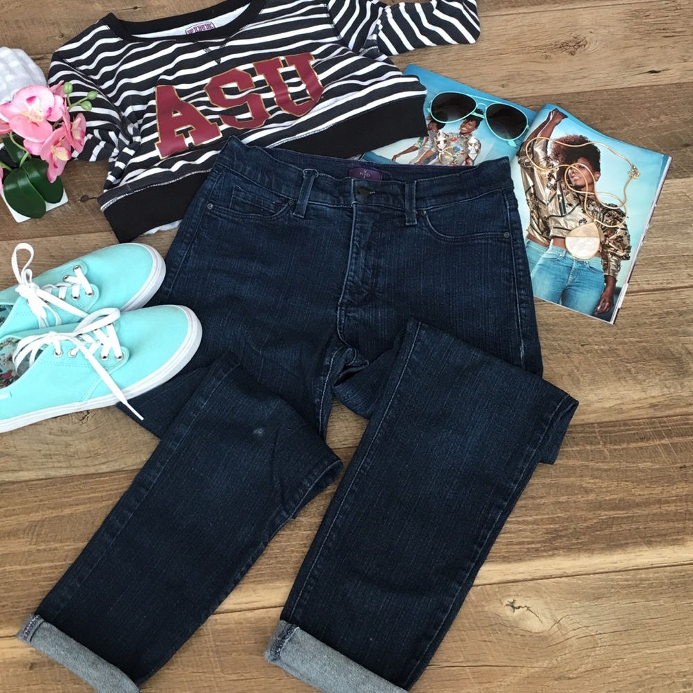 NYDJ Lift tummy tuck high waist ankle skinny jeans